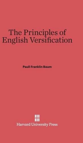 The Principles of English Versification (Hardback)