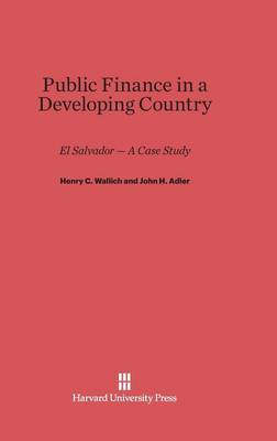 Public Finance in a Developing Country (Hardback)