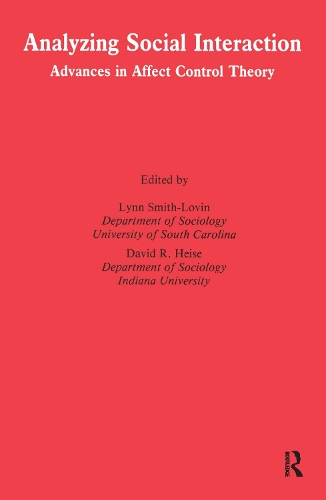 Analyzing Social Interact:Adva (Hardback)