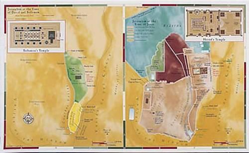 New Abingdon Map Jerusalem - Old Testament/new Testament Comparison (Paperback)