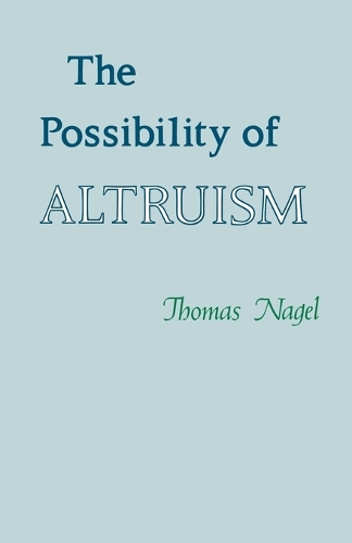 The Possibility of Altruism (Paperback)