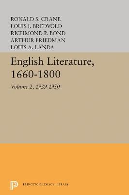 English Literature, Volume 2: 1939-1950 (Hardback)