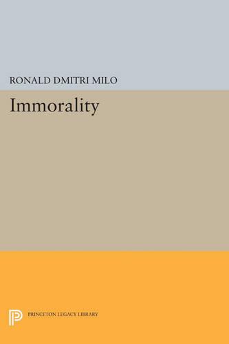 Cover Immorality - Studies in Moral, Political, and Legal Philosophy