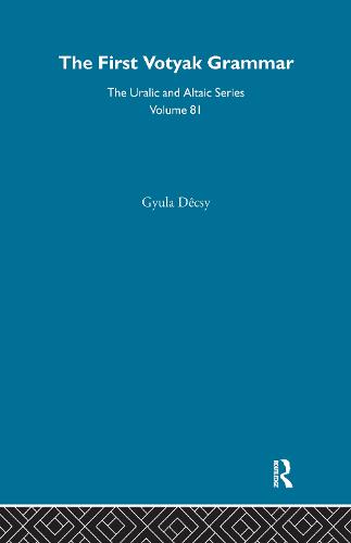 First Votyak Grammar (Hardback)