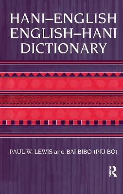 Hani-English - English-Hani Dict (Hardback)