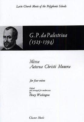 Giovanni Palestrina: Missa Aeterna Christi Munera (Paperback)