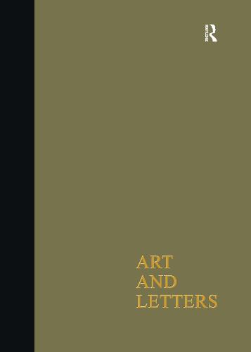Art & Letters July-Winter1918 Cb: 2 Volumes (Hardback)