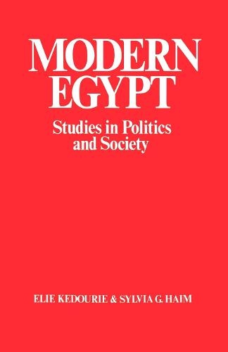 Modern Egypt: Studies in Politics and Society (Paperback)