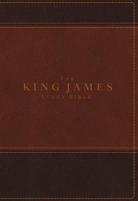 KJV, The King James Study Bible, Leathersoft, Brown, Red Letter, Full-Color Edition (Leather / fine binding)