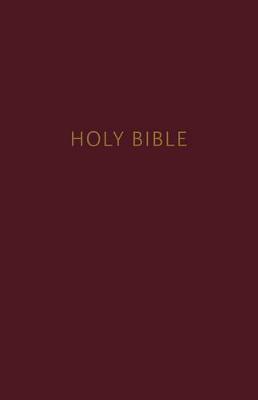 NKJV, Pew Bible, Large Print, Hardcover, Burgundy, Red Letter Edition, Comfort Print (Hardback)