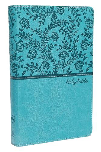 KJV, Deluxe Gift Bible, Imitation Leather, Blue, Red Letter Edition, Comfort Print (Leather / fine binding)