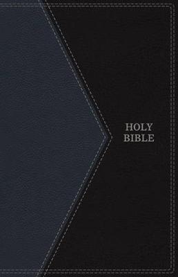 KJV, Thinline Bible, Large Print, Leathersoft, Blue/Black, Red Letter Edition, Comfort Print (Leather / fine binding)
