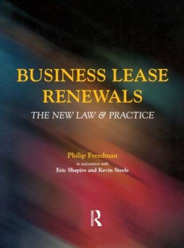 Business Lease Renewals (Paperback)