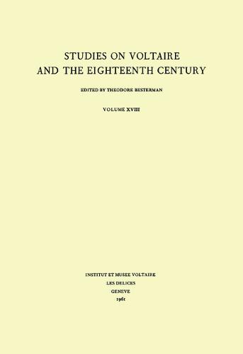 Miscellany/Melanges - Studies on Voltaire & the Eighteenth Century 18 (Hardback)