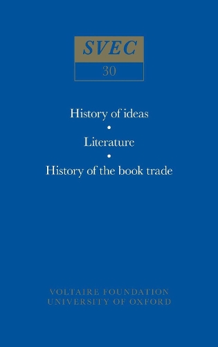 Miscellany/Melanges - Studies on Voltaire & the Eighteenth Century 30 (Hardback)