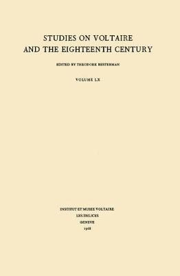 Miscellany/Melanges 1968 - Oxford University Studies in the Enlightenment 60 (Paperback)