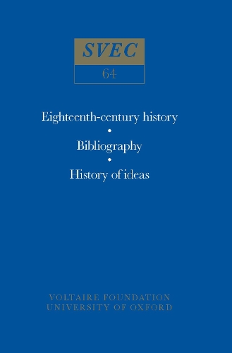 Miscellany/Melanges 1968 - Oxford University Studies in the Enlightenment 64 (Paperback)