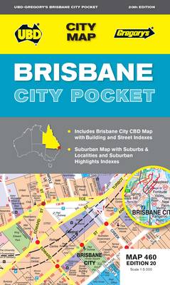 Brisbane City Pocket Map 460 20th ed (Sheet map, folded)