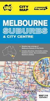 Melbourne Suburbs & City Centre Map 318 6th ed - City Map (Sheet map, folded)