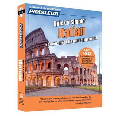 Cover Pimsleur Italian Quick & Simple Course - Level 1 Lessons 1-8 CD: Learn to Speak and Understand Italian with Pimsleur Language Programs - Quick & Simple 1