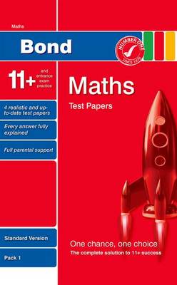 Bond 11+ Test Papers Maths Standard Pack 1 (Paperback)