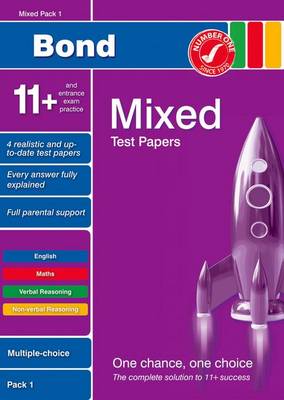 Bond 11+ Test Papers Mixed Pack 1 Multiple Choice (Paperback)