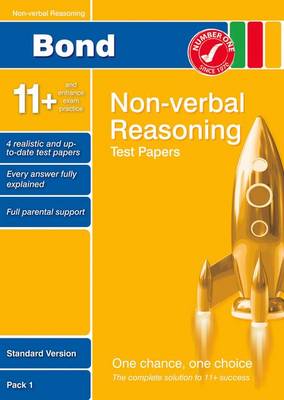 Bond 11+ Test Papers Non-Verbal Reasoning Standard Pack 1 (Paperback)