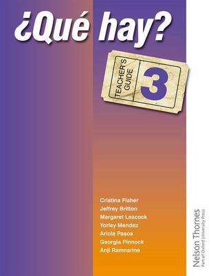 Cover ? Que Hay? Teacher's Guide 3