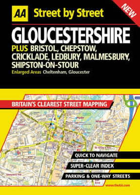 AA Street by Street Gloucestershire - AA Street by Street (Hardback)