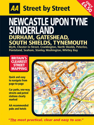 AA Street by Street Newcastle Upon Tyne: Midi - AA Street by Street (Paperback)