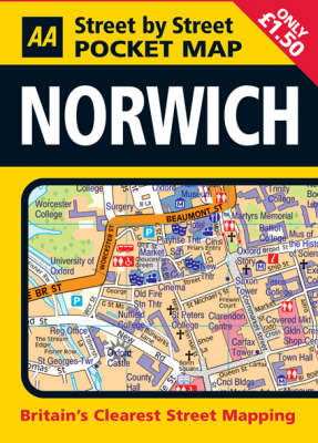 Pocket Map Norwich - AA Street by Street (Sheet map)
