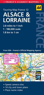 Alsace and Lorraine: No. 12: AA Touring Map France (Sheet map, folded)