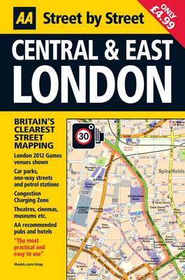 London Map Central and East - AA Street by Street (Sheet map, folded)