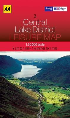 Central Lake District - AA Leisure Maps 3 (Sheet map, folded)