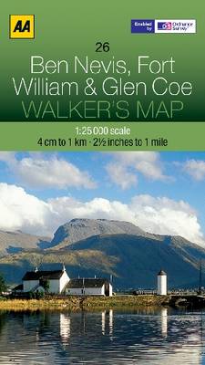 Ben Nevis, Fort William and Glen Coe - AA Leisure Maps 24 (Sheet map, folded)