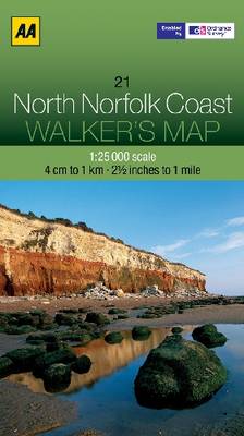 North Norfolk Coast - Walker's Map (Sheet map, folded)