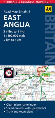 4. East Anglia: AA Road Map Britain (Sheet map, folded)