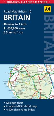 10. Britain: AA Road Map Britain (Sheet map, folded)