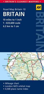 Britain - AA Road Map Britain 10 (Sheet map, folded)