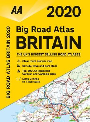 Aa Road Map Of England Aa Big Road Atlas Britain 2020 | Waterstones