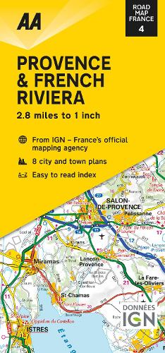Road Map Provence & French Riviera - Road Map France 4 (Sheet map, folded)