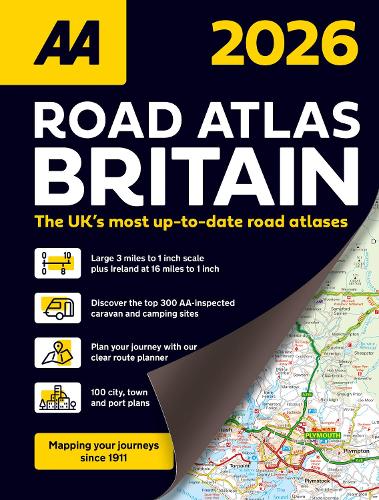AA Road Atlas Britain 2026 Spiral - Barnes & Noble