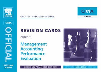 Performance Evaluation: Managerial Level Paper P1 - CIMA Revision Cards (Spiral bound)