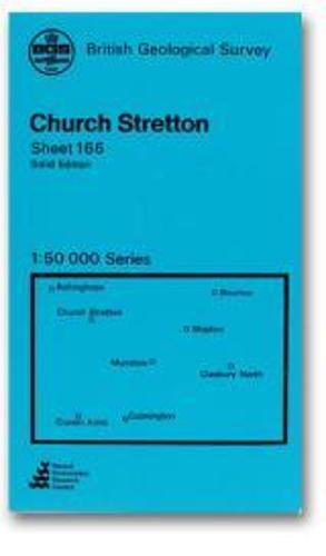 Church Stretton: Solid and Drift Geology Map - Classical Areas of British Geology Maps Sheet So49 (Sheet map, folded)
