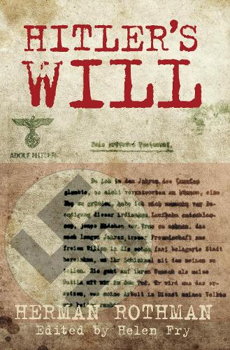 Hitler's Will (Hardback)