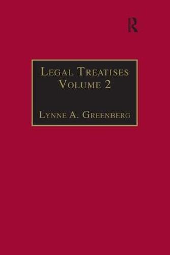 Legal Treatises: Essential Works for the Study of Early Modern Women: Series III, Part One, Volume 2 - The Early Modern Englishwoman: A Facsimile Library of Essential Works for the Study of Early Modern Women Series III, Part One (Hardback)