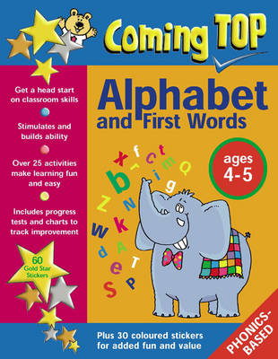 Coming Top: Sticker Books: Alphabet and First Words Ages 4-5 (Paperback)