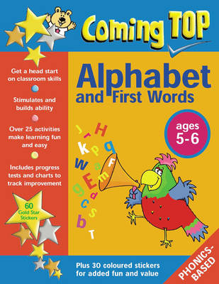 Coming Top: Sticker Books: Alphabet and First Words for Ages 5-6 (Paperback)