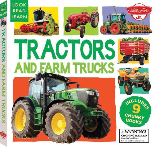 Tractors and Farm Trucks: Includes 9 Chunky Books - Look, Read, Learn (Hardback)