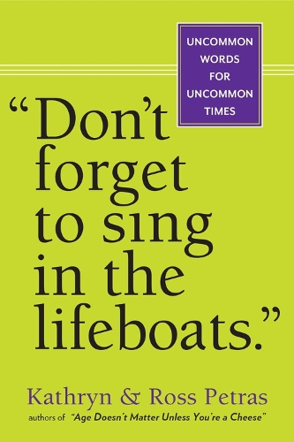 Don't Forget To Sing In The Lifeboats (U.S edition) (Paperback)